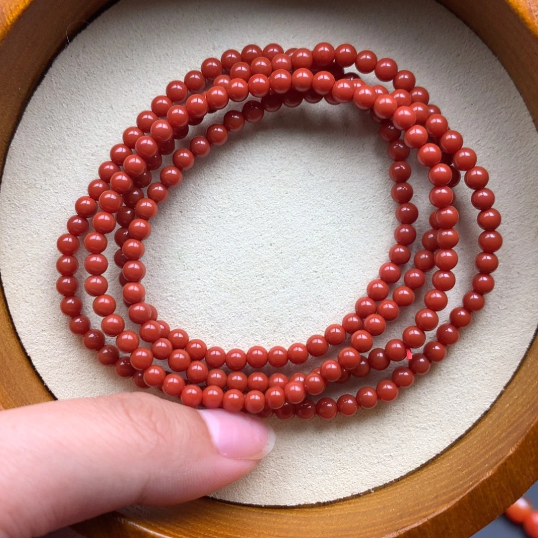 南红玛瑙未镶嵌保山天然原矿南红3mm+官坡锦红小多圈