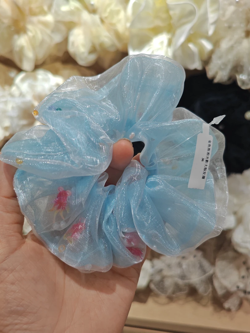 欧根纱发绳时尚百搭气质