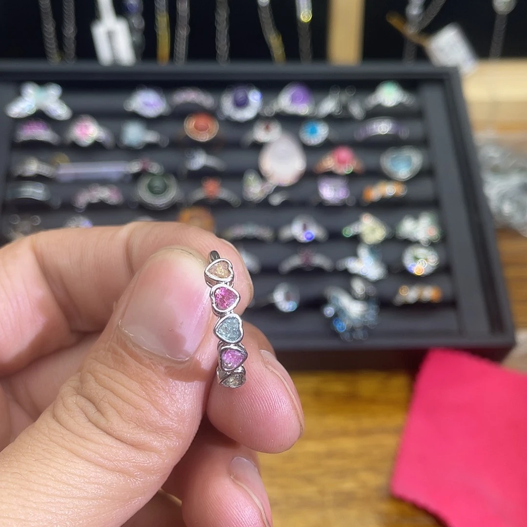 紫晶珠宝半成品未镶嵌