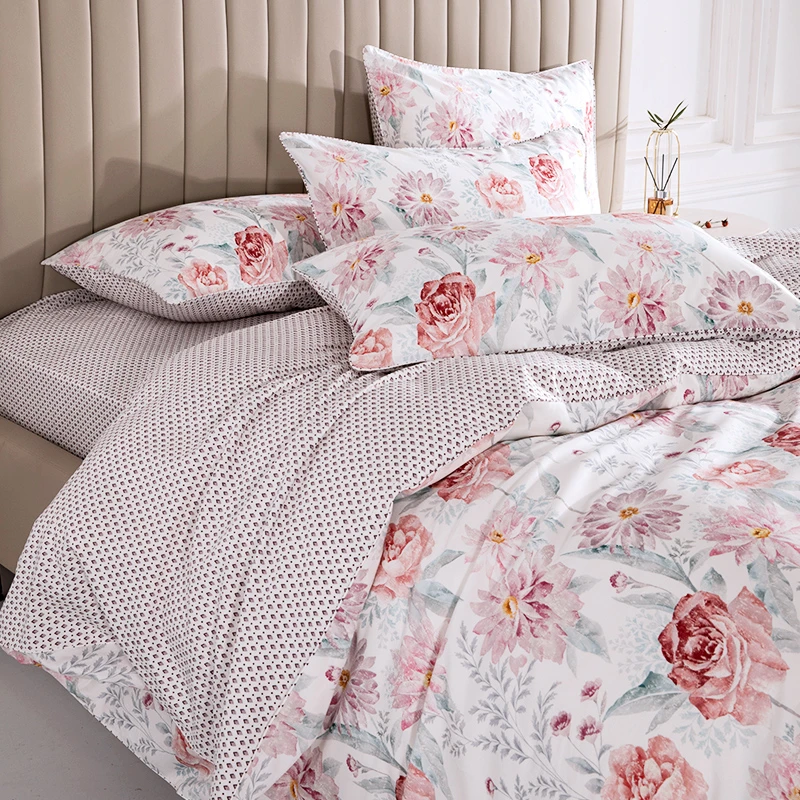 【花戒指床品】精选！纯棉数码印花被套----古堡回忆