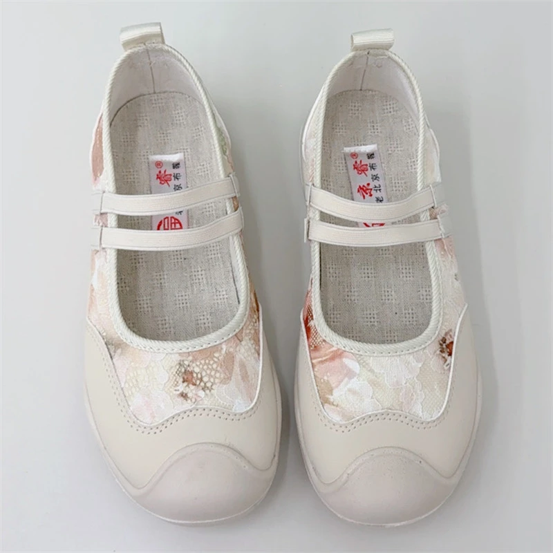 2025夏季新款老北京布鞋女时尚芭蕾风玛丽珍女单鞋透气百搭浅口鞋