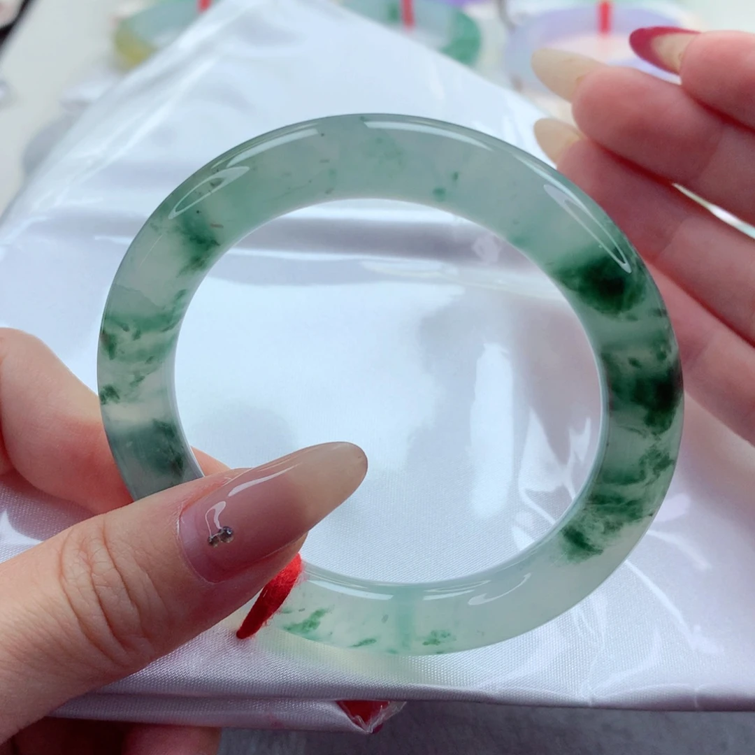 未镶嵌手镯翡翠9918墨上江南 高品质 高货微瑕