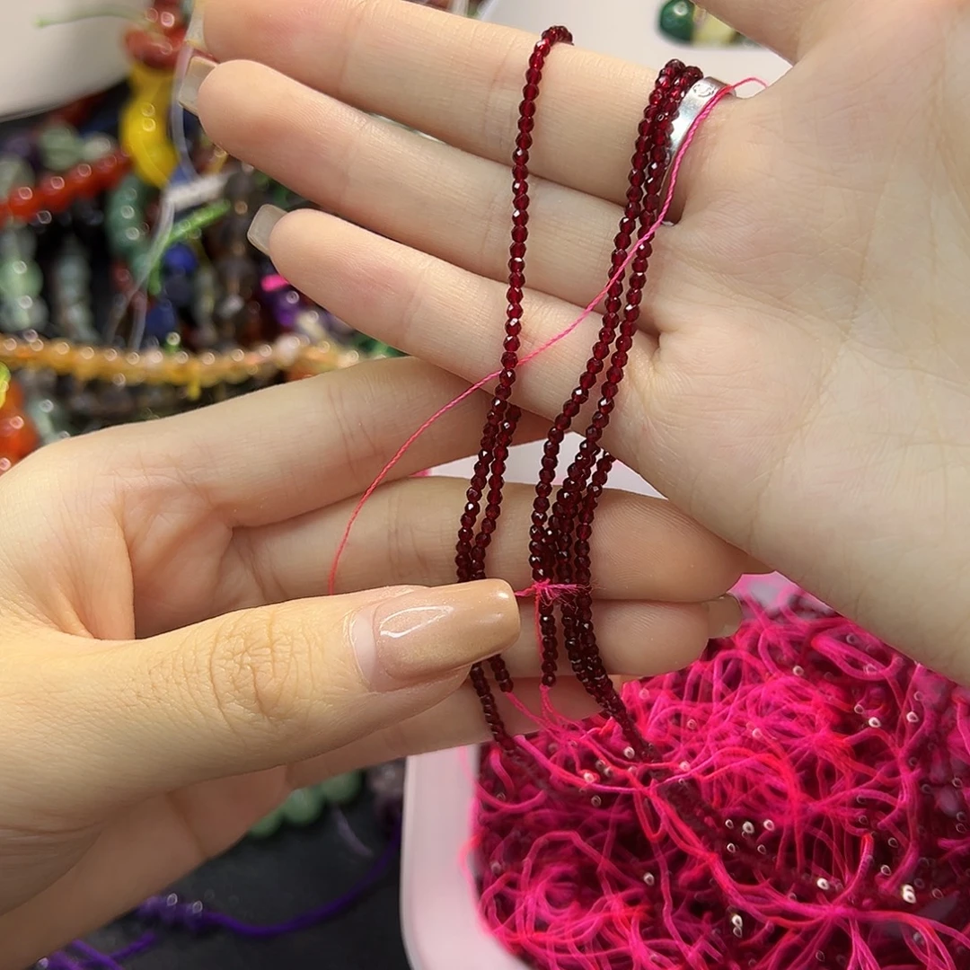 玛瑙/玉髓合金珠宝半成品紫牙乌石榴石卡2三条