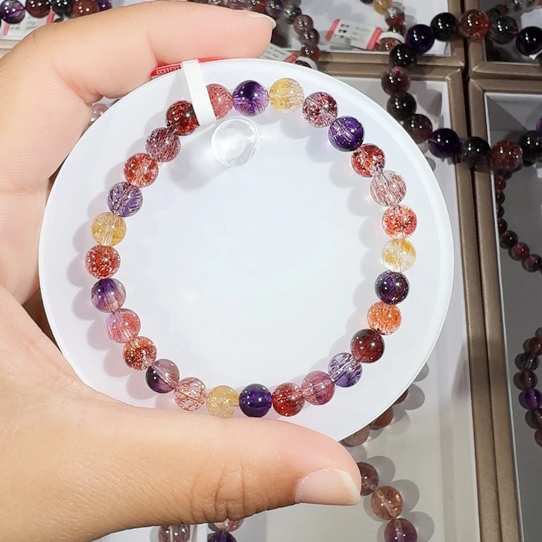未镶嵌手链水晶6.6mm糖果仙女超七手串
