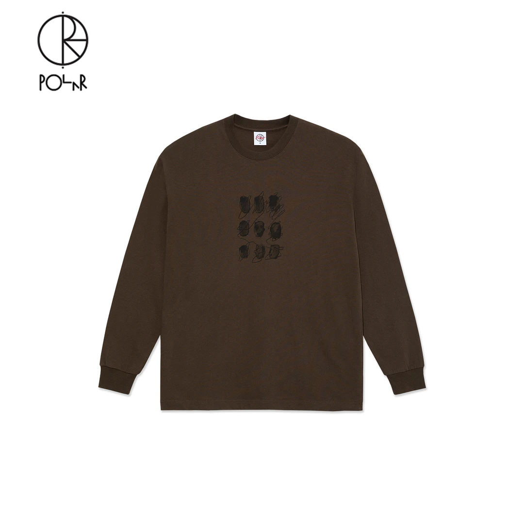 Polar Skate Co Sequence Ls Tee 宽松圆领休闲打底印花长袖T恤男
