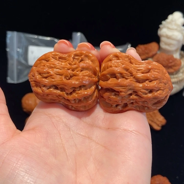 文玩核桃把件虎头葫芦181