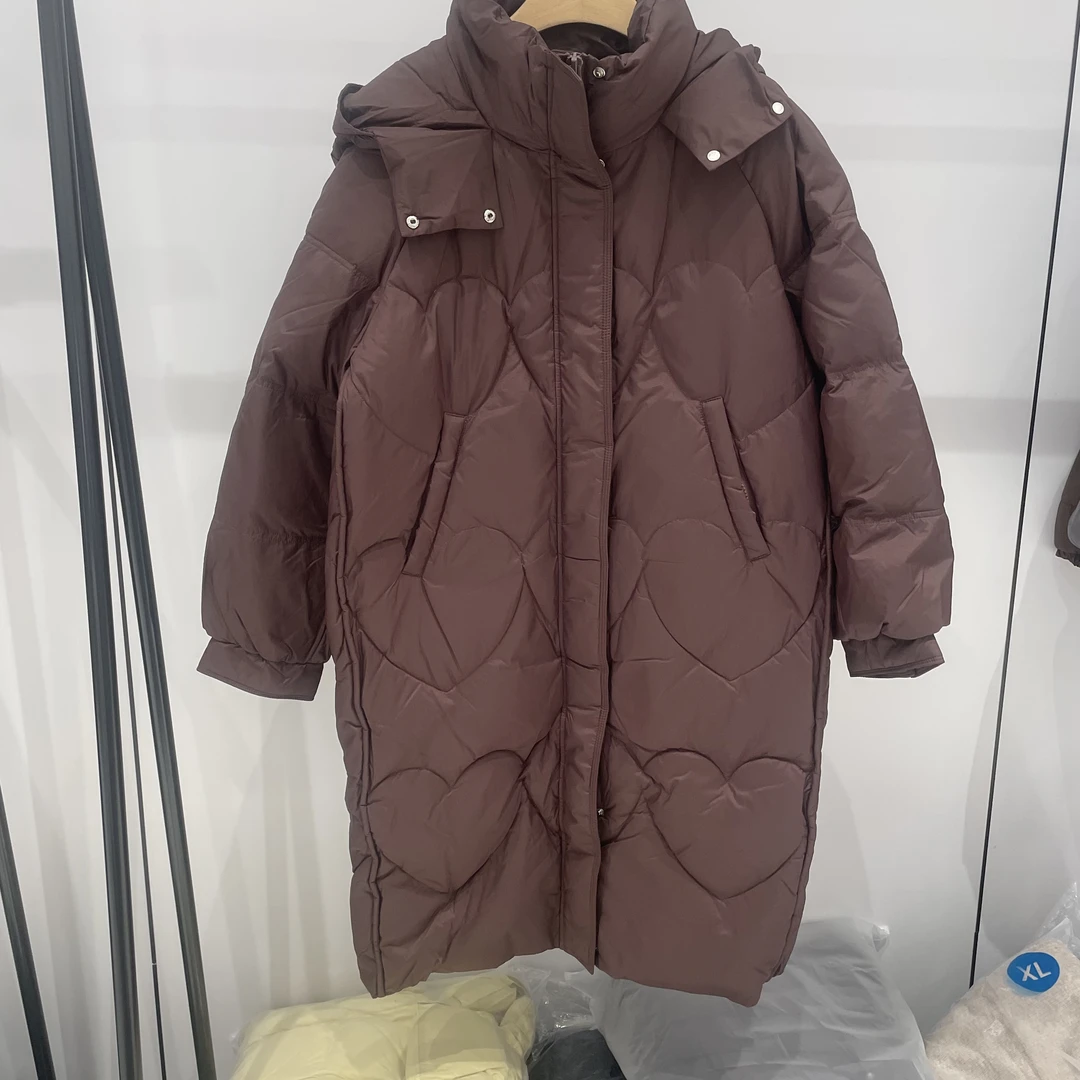 休闲保暖长款过膝中长款女可拆卸宽松型百搭