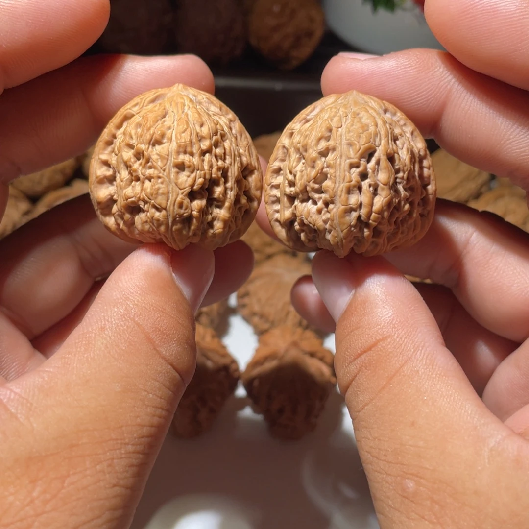 吊坠文玩核桃36正版承德密纹 红玛瑙