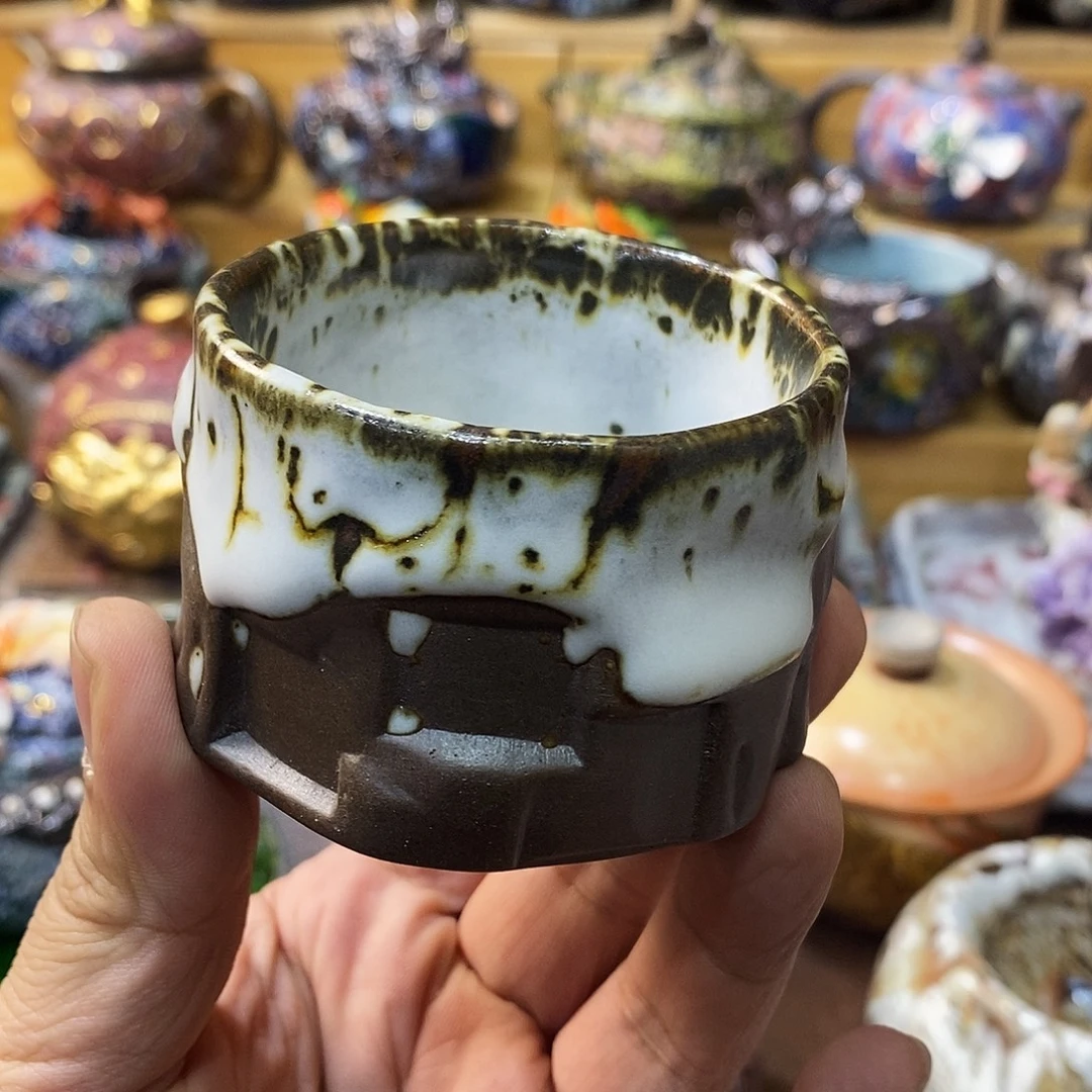 粗陶志野柴柴茶器