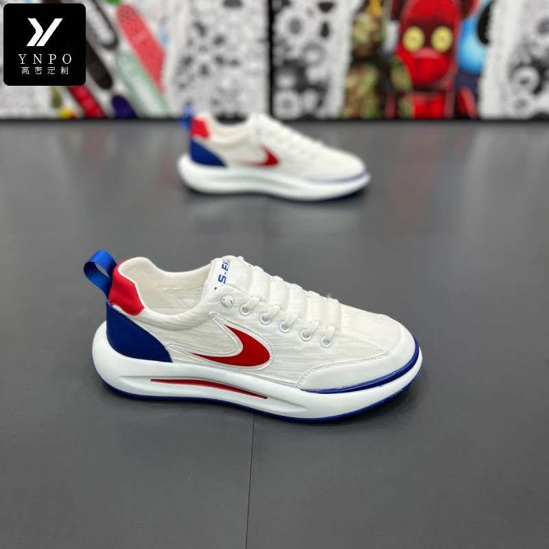 夏季新款网红爆款男鞋高级感透气冰丝布一脚蹬男士鞋开车专用潮鞋