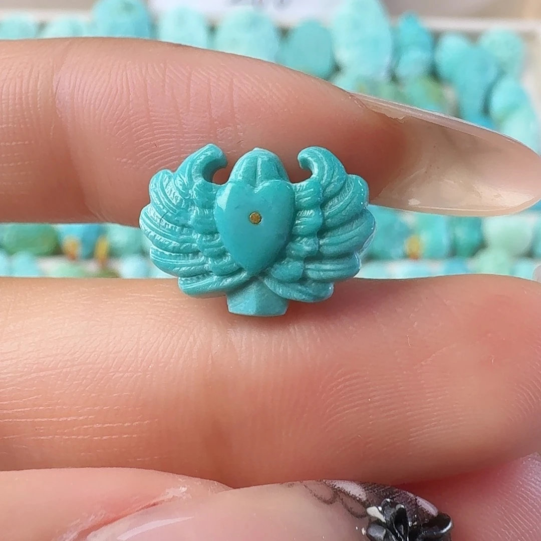 绿松石未镶嵌吊坠(不含链)翅膀