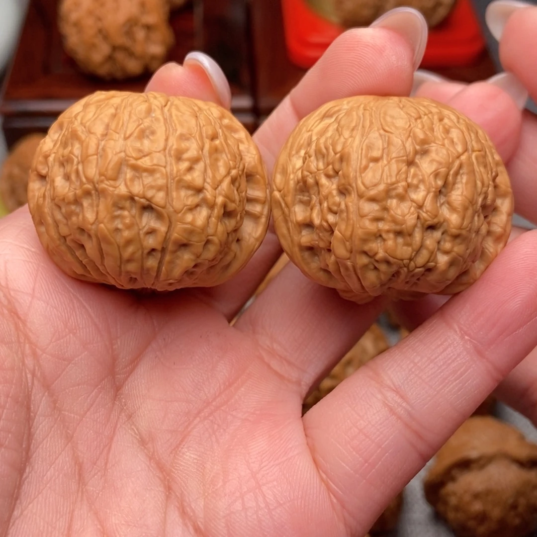 斗***移文玩核桃把件乾隆磨37