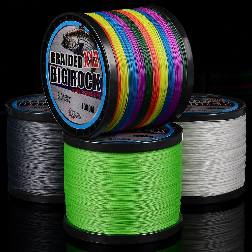 500米1000米12编pe线钓大口鲶鱼定制线主线超强拉力耐磨编织线