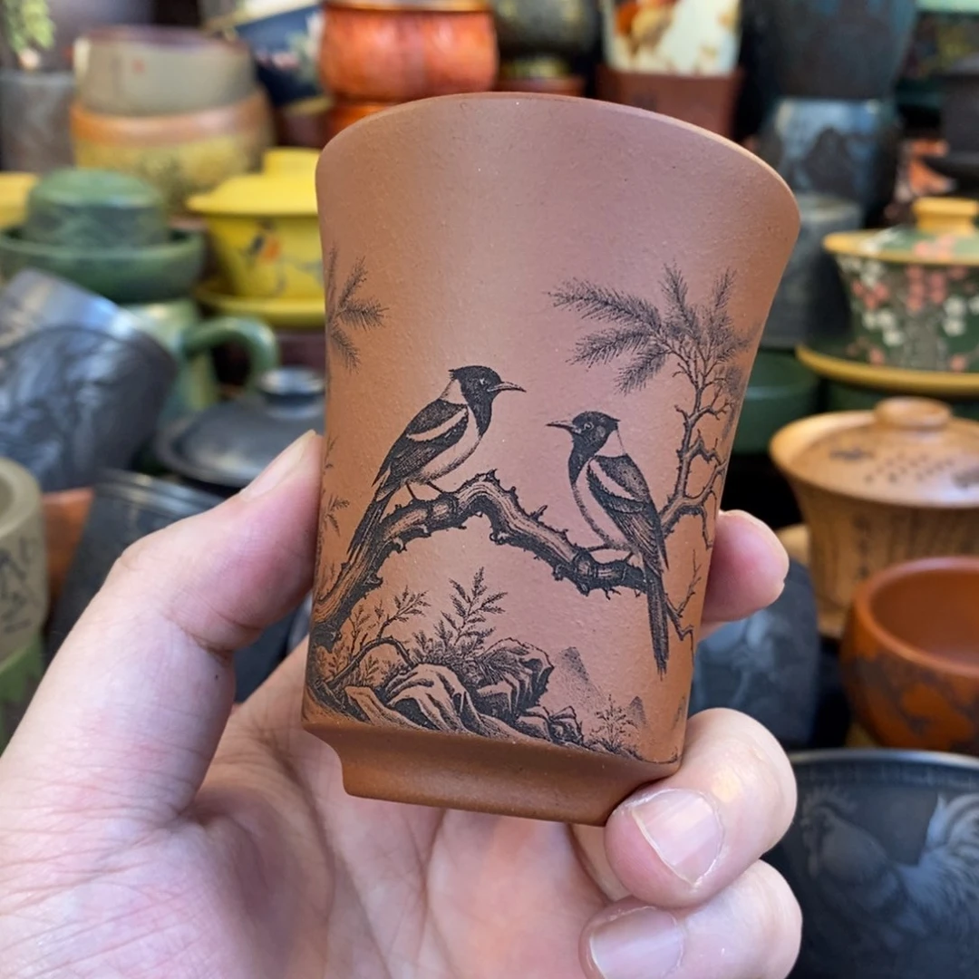 紫砂公道杯宜兴全手工紫砂杯