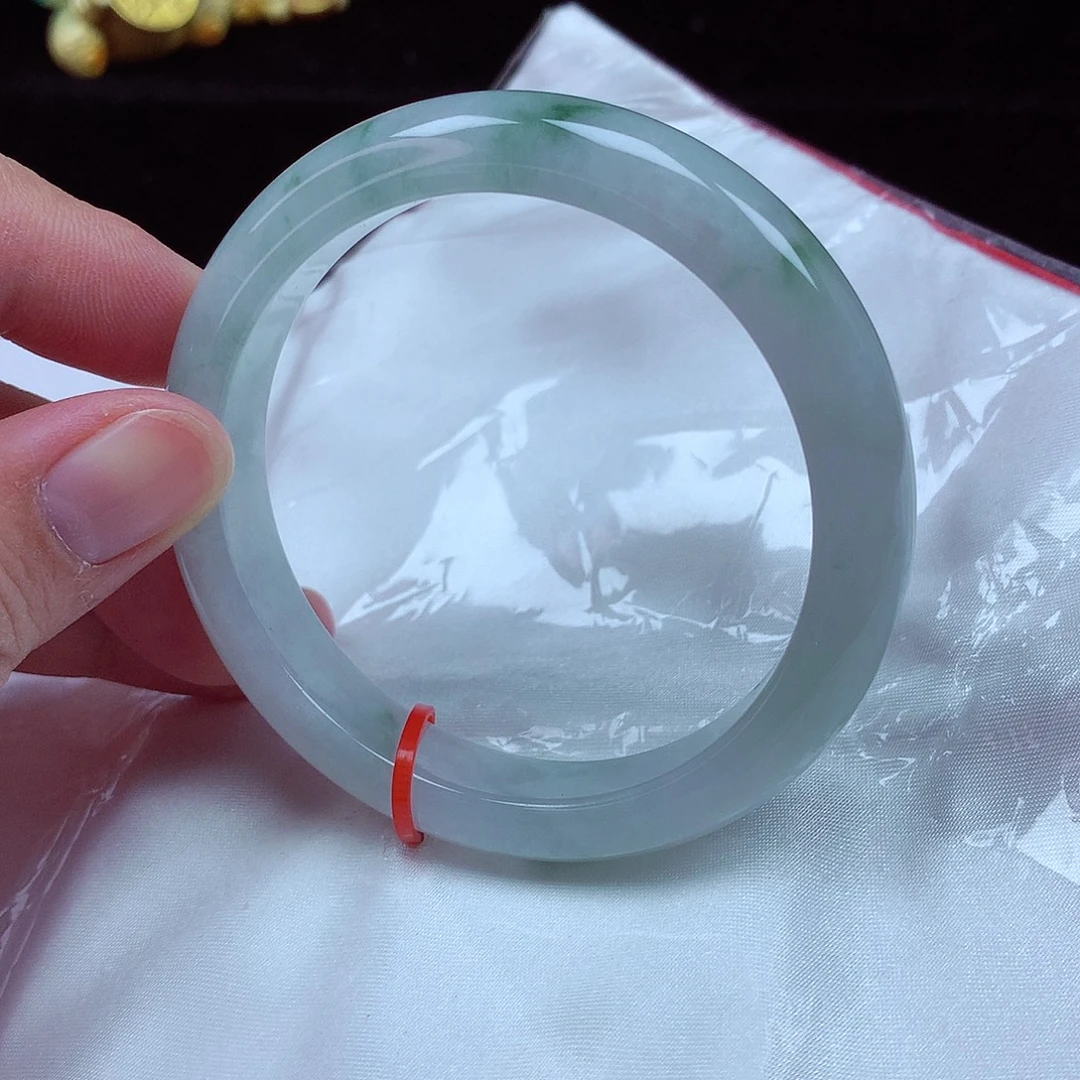 翡翠未镶嵌手镯56-57圈