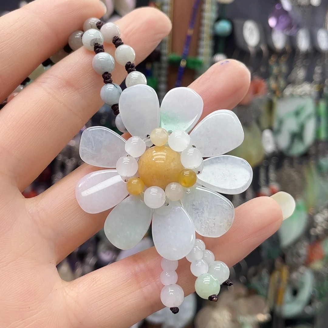 翡翠未镶嵌颈饰109gjjh