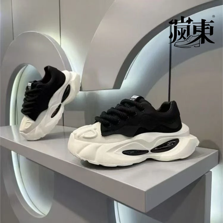 【正品】男鞋2025春季新款厚底百搭小众时尚休闲青少年运动老爹鞋