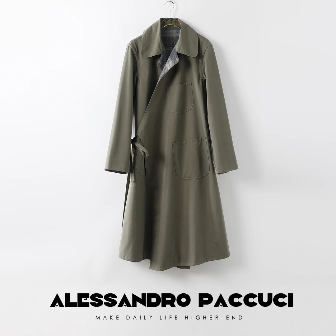 【孤品不退换】洛哥22163X拼色双面穿 Mais*M*giela绗棉风衣