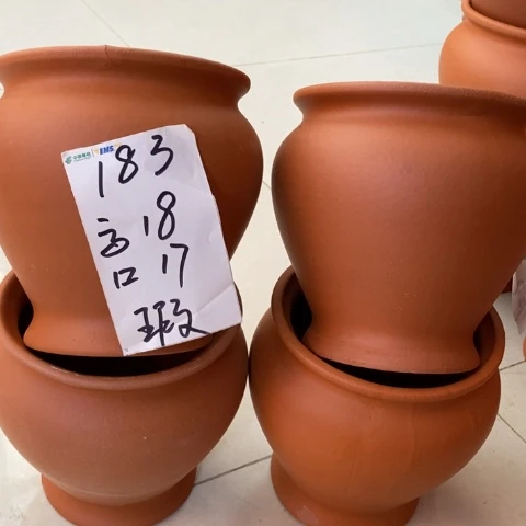 粗陶红陶绿植花盆183