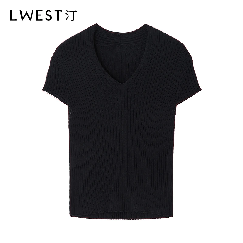 【林一专属】朗文斯汀纯色竖坑条百搭针织衫DZMZ5205B09949