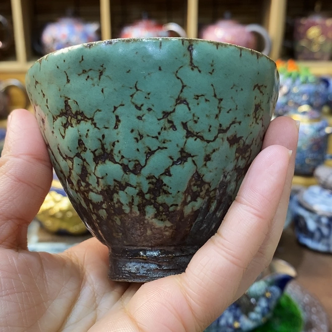 粗陶柴烧志野茶器