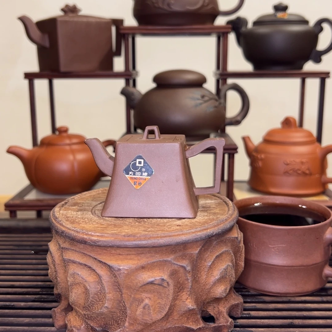 紫砂茶壶一厂 什锦之方钟45cc