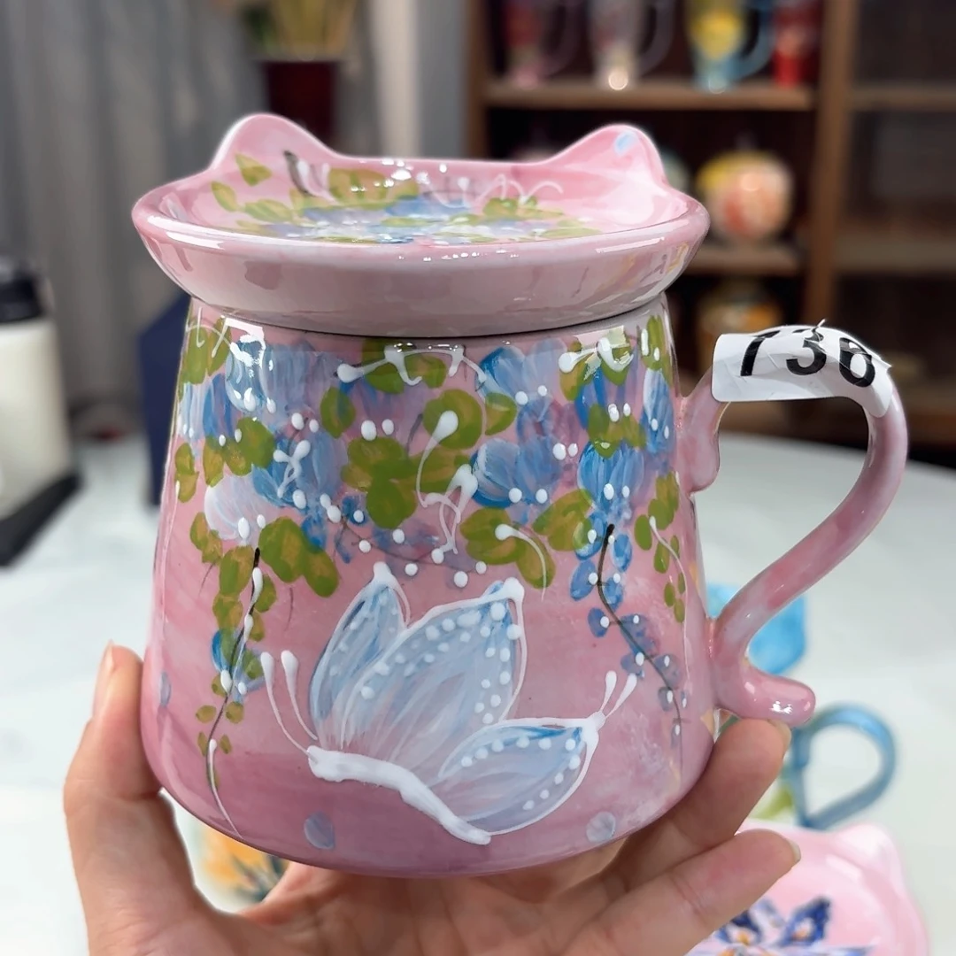 景德镇手绘高温釉下彩陶瓷茶具