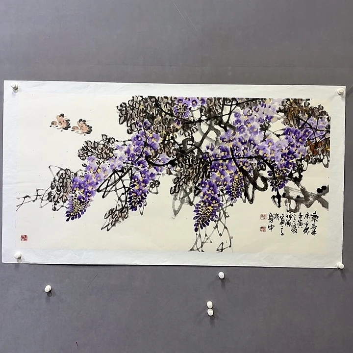 国画亲笔手绘放心去藏