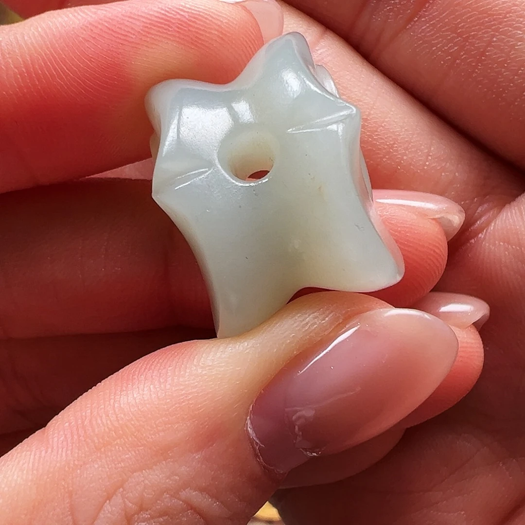 颈饰未镶嵌和田玉欢**福