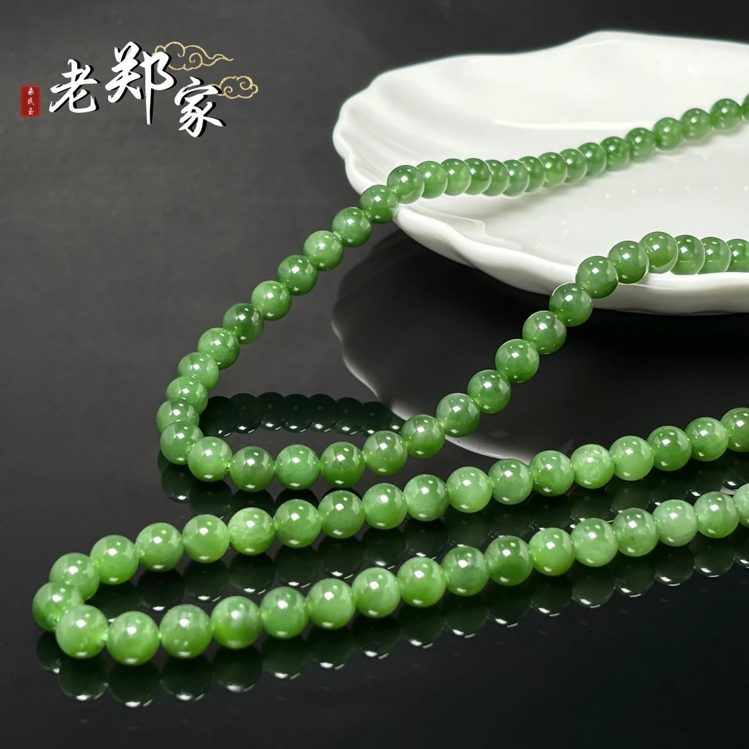 【老郑家】和田玉项链 约7mm+ (多样性发一件) 818