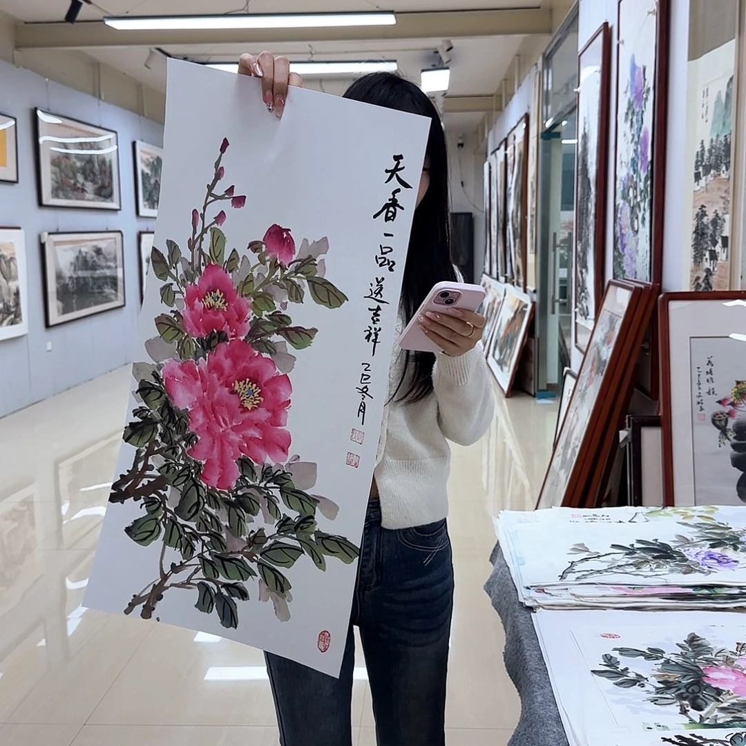 国画国画作品多次