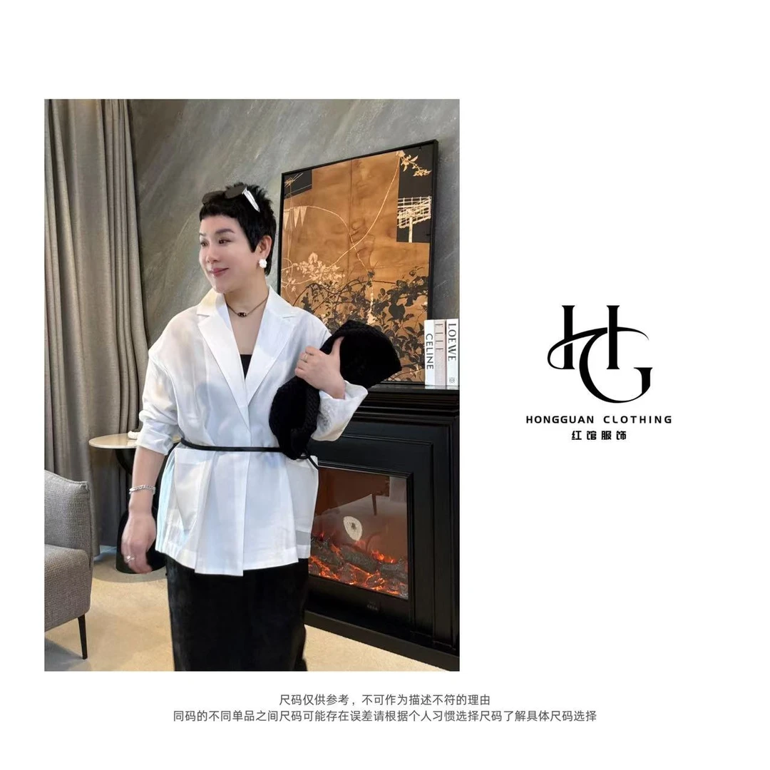 H·G【浮云月下】3780 新款净版极简百搭无扣西服