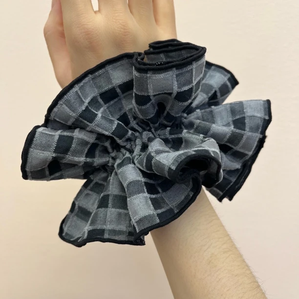 【棋盘格子】百搭气质发圈发绳时尚发饰可气质头饰简约