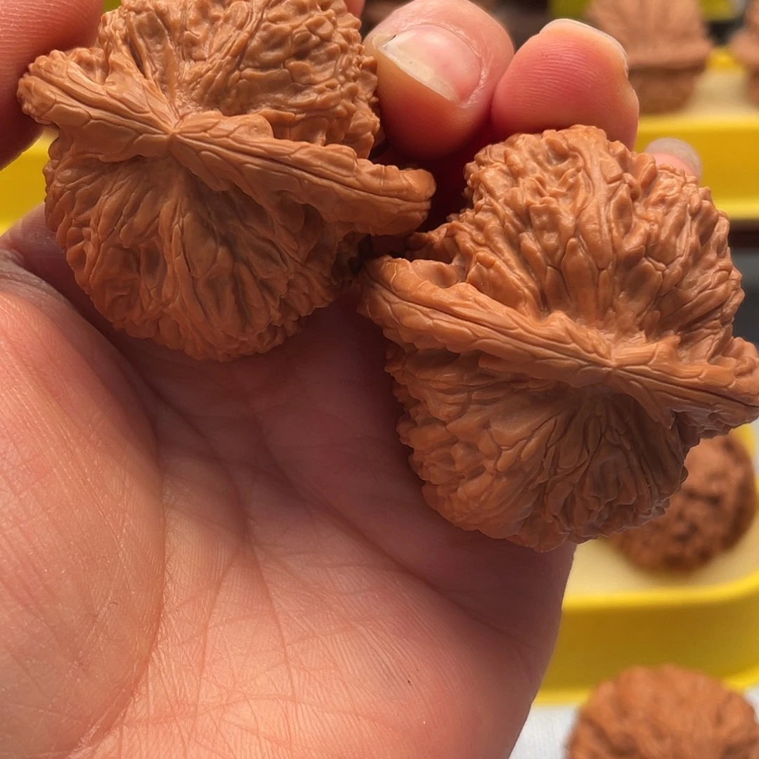把件文玩核桃白狮子