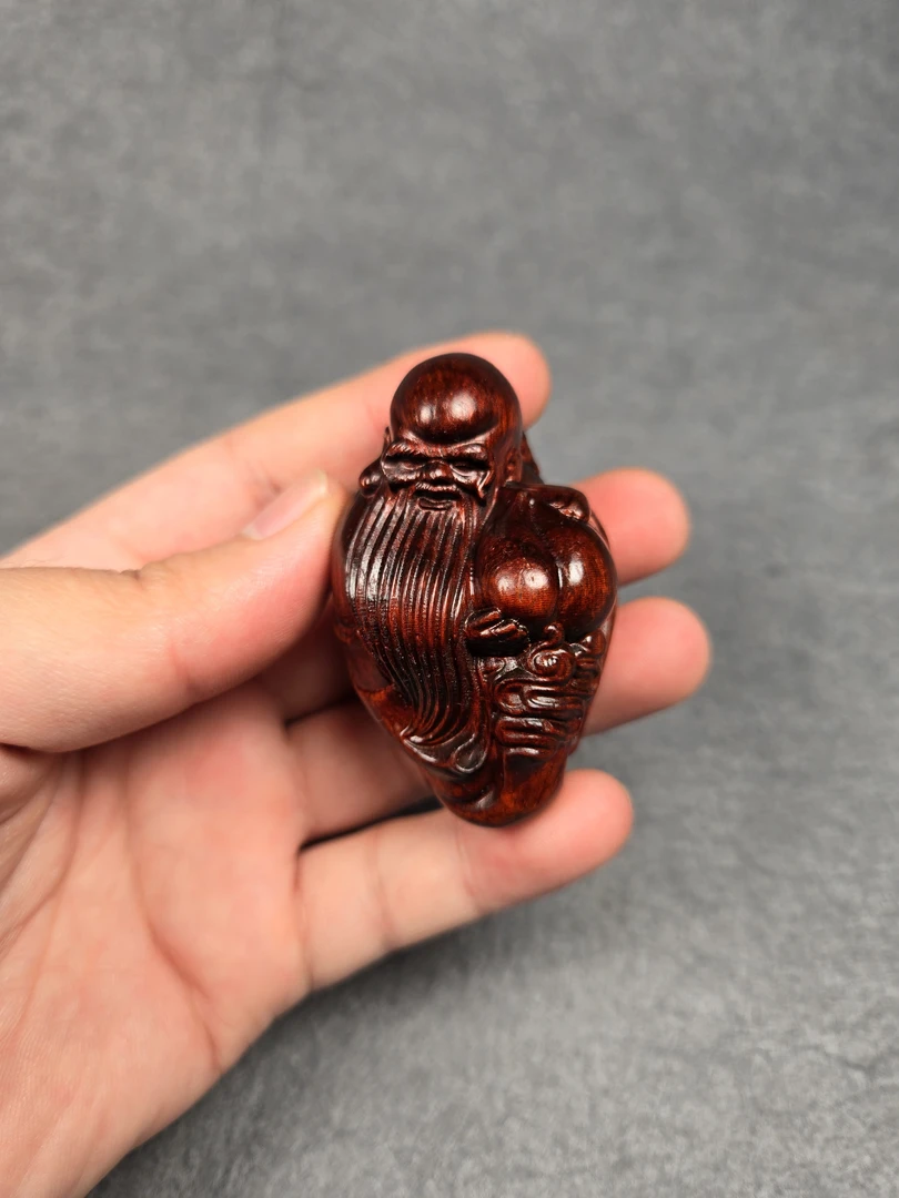 寿星   福寿安康寿星公手把件摆件