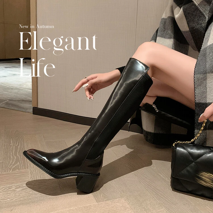 DJ时尚长靴-A2182黑色