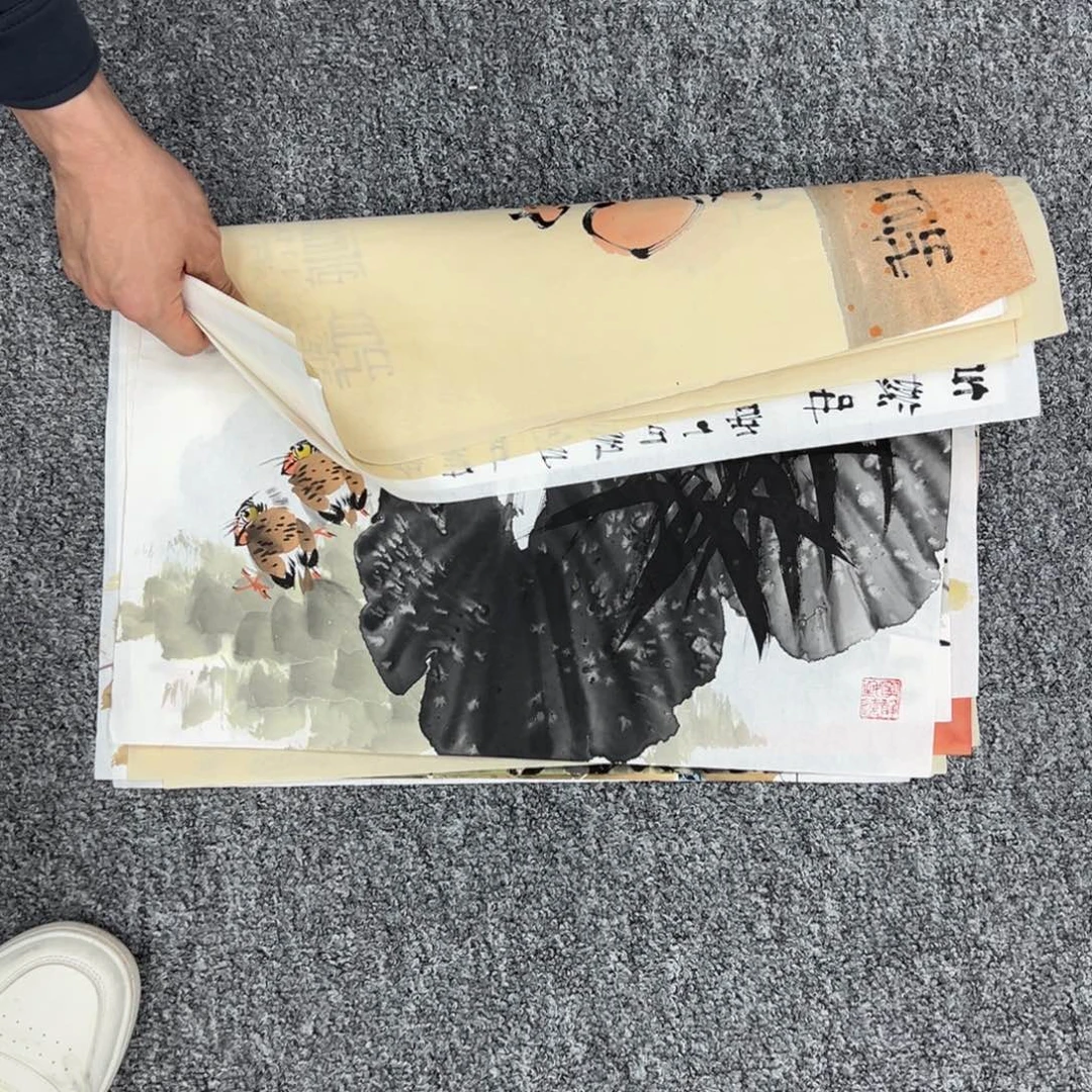 国画纯手绘字画宣纸