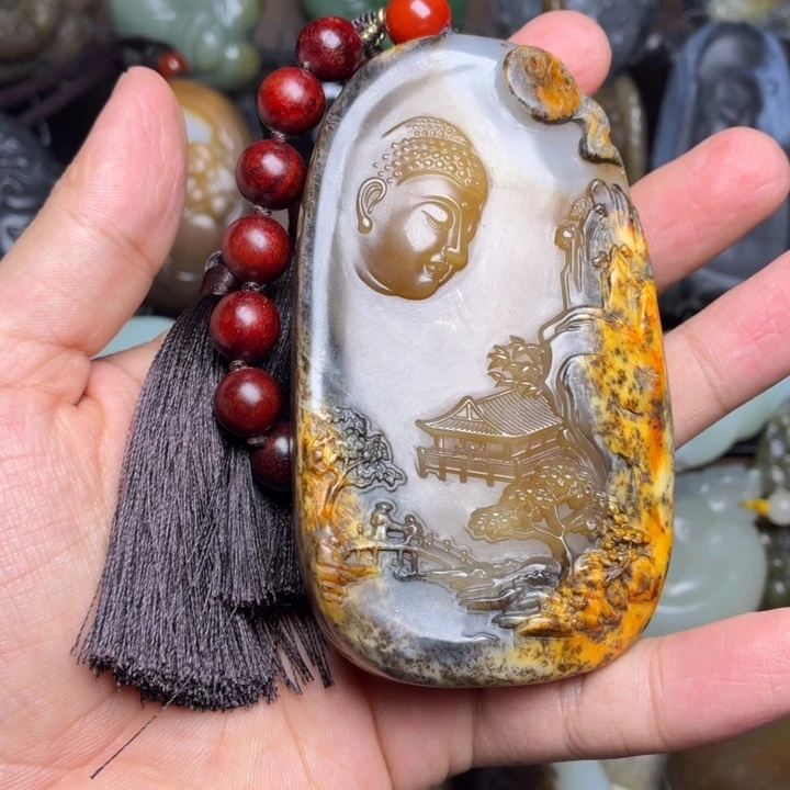 和田玉未镶嵌颈饰