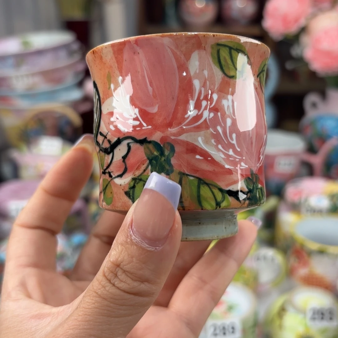 瓷片景德镇手绘高温釉下彩陶瓷茶具