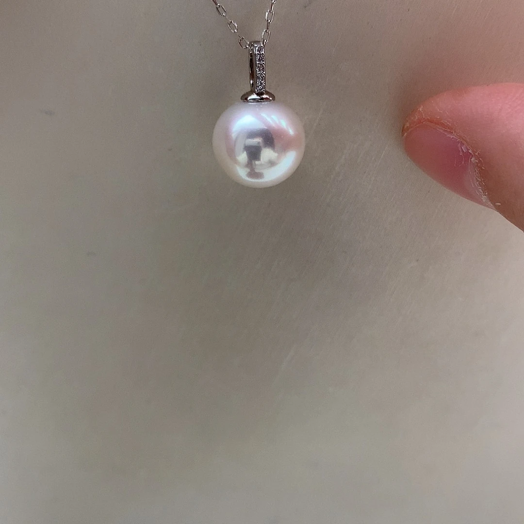 吊坠(赠链)银S925镶嵌淡水珍珠11-12mm