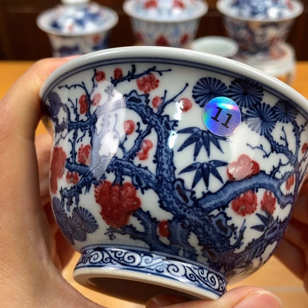 手绘现代茶具非古董