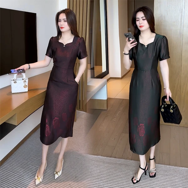 【季颜品牌】夏季新款穿搭气质显瘦遮肉时尚洋气休闲减龄套裙133