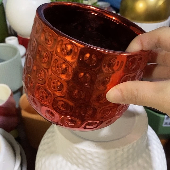 陶摆件陶盆有孔 瑕疵介意勿拍