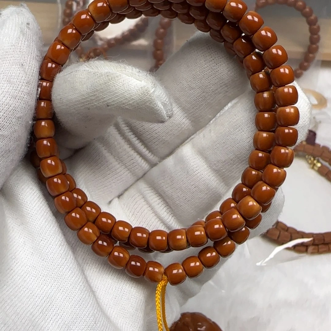 手串橄榄核老挝脖挂三花筋线5.7福利