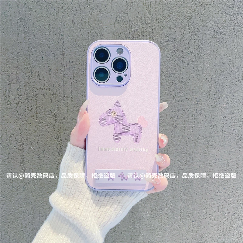 金属漆皮纹适用苹果16/iPhone/华为荣耀/OPPO/VIVO/小米/手机壳潮