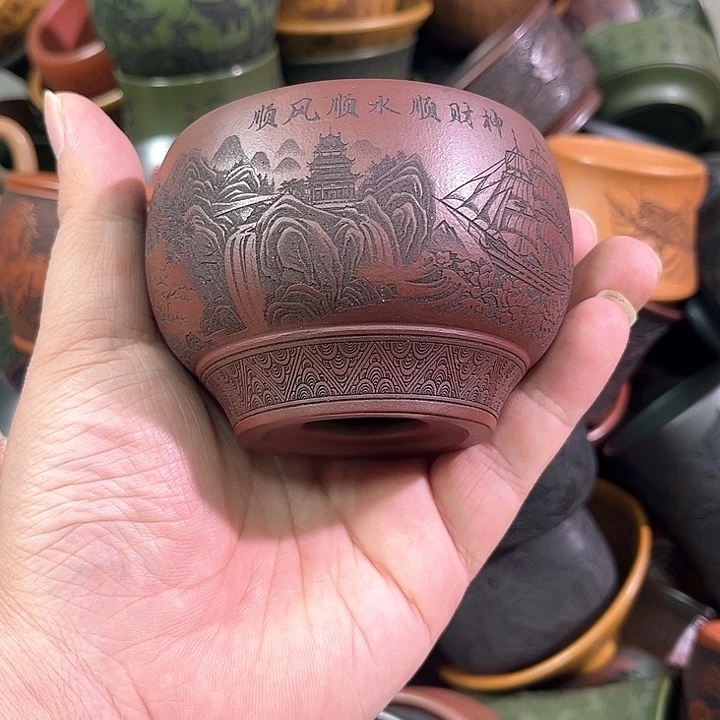 茶杯紫砂全手工紫砂主人杯