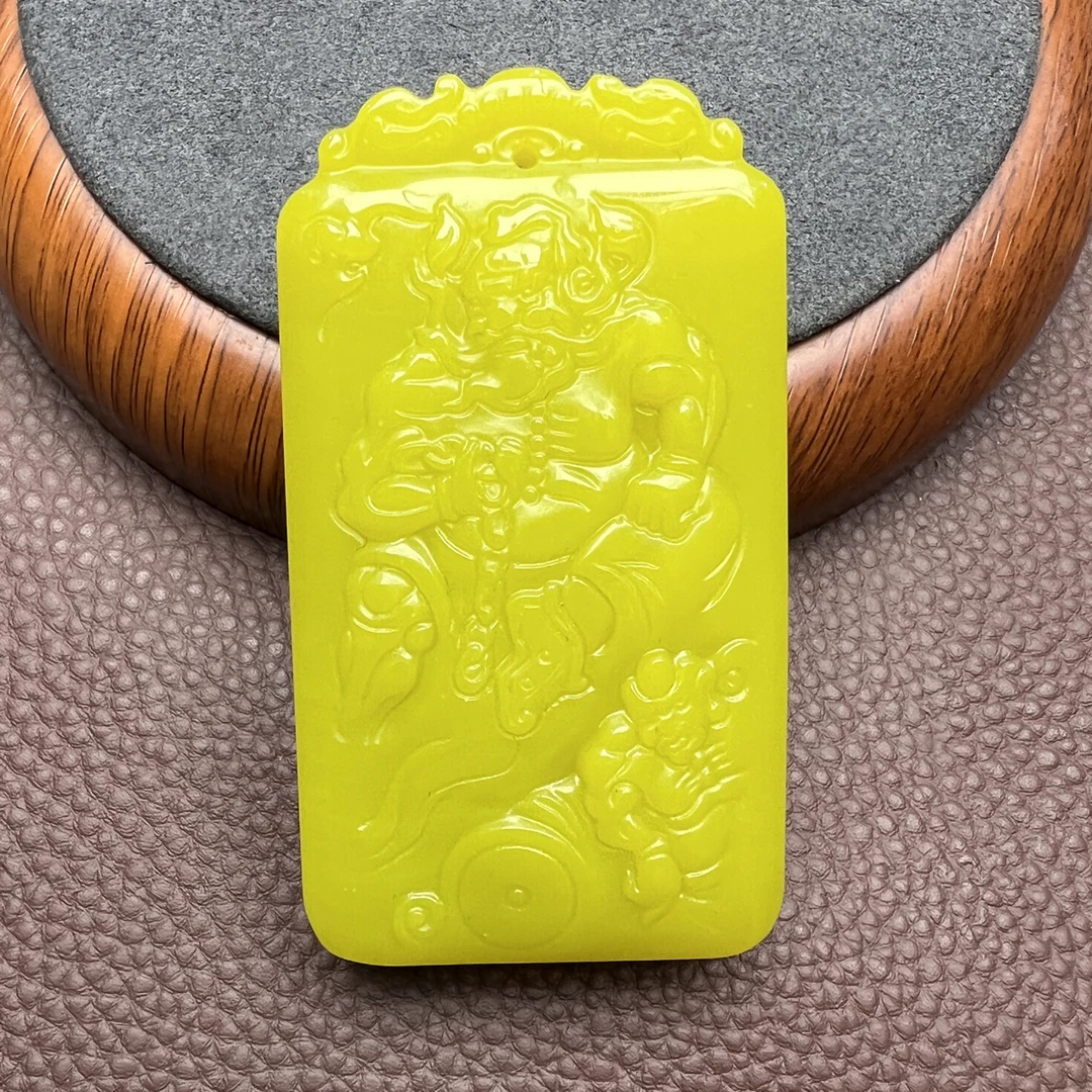 黄口钟馗双面雕工