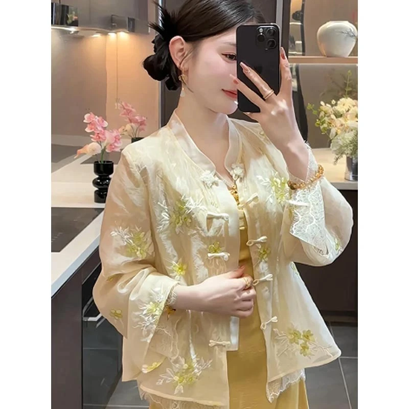 2025年春夏季新款时尚套装上衣外套连衣裙两件套百搭气质潮款国风