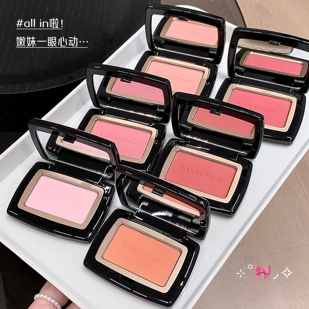 【正品】毛老师柔纱幻颜腮红盘3.5g修容自然均匀单色细腻提亮修颜db