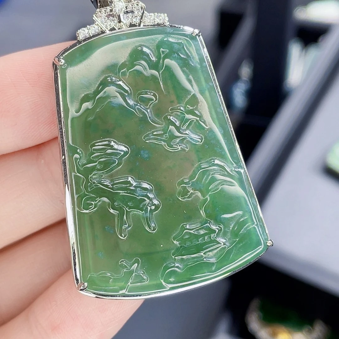 翡翠未镶嵌吊坠(不含链)